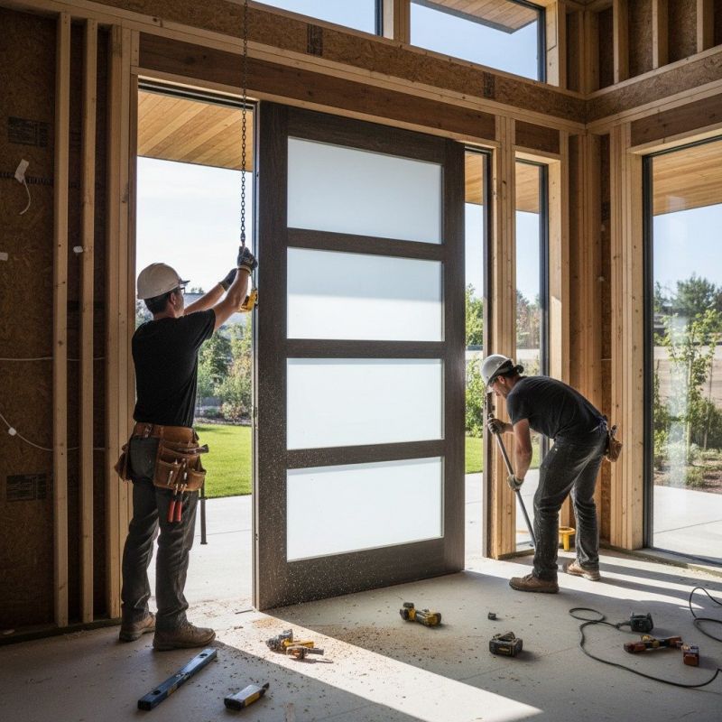 Cherry Door Installation